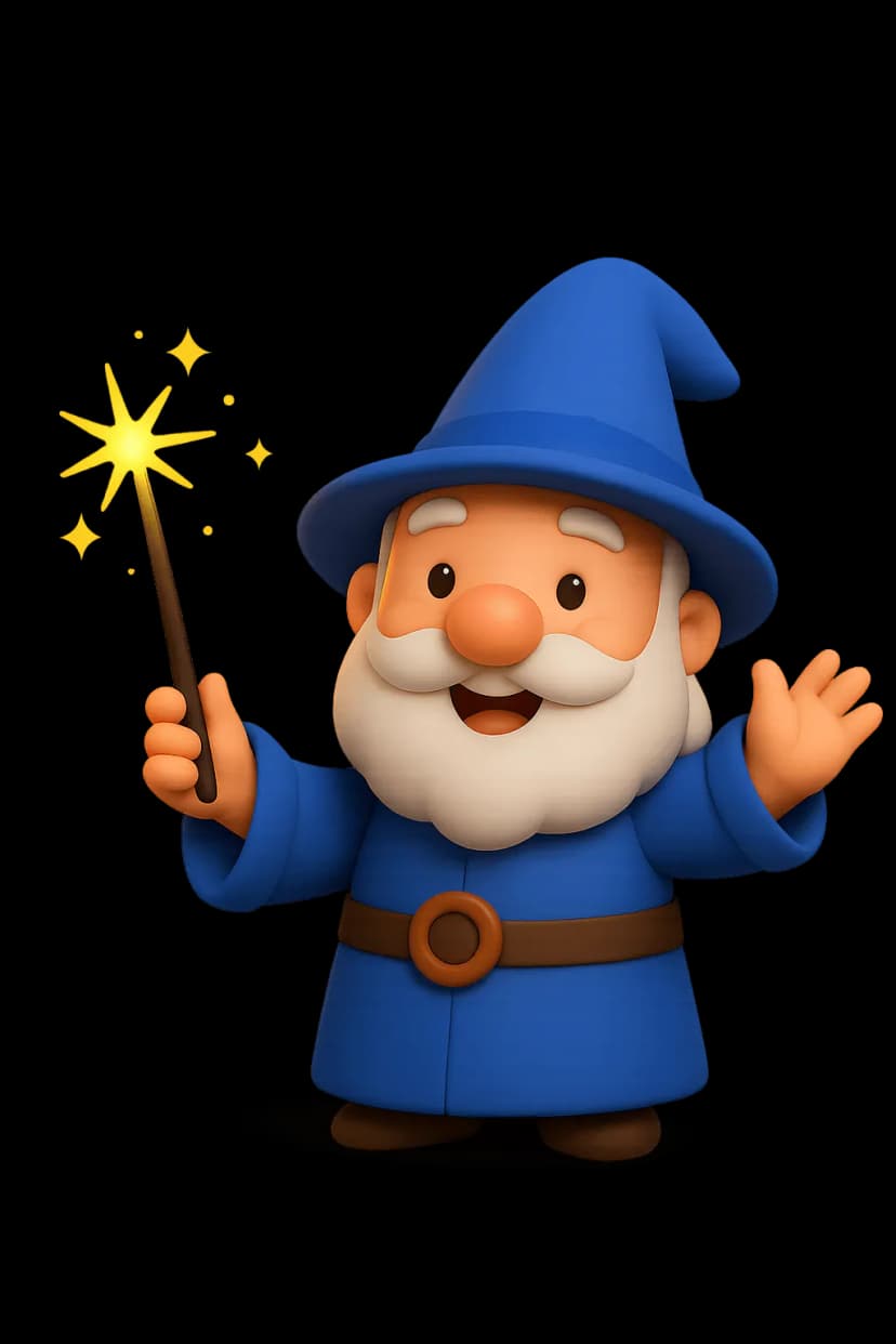 Revealio Wizard Mascot